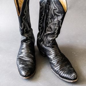 Justin Snakeskin Cowboy Boots